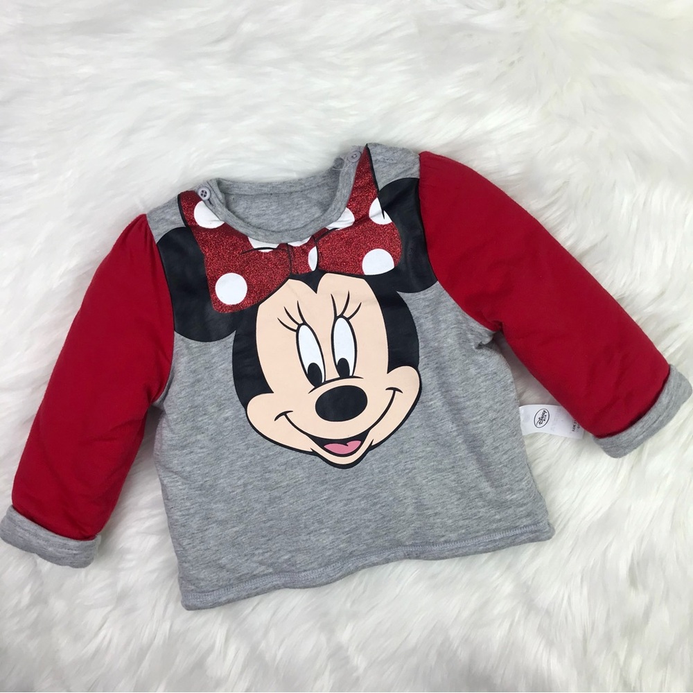 Disney Toddler Girls Warm&Comfy Mickey Mouse Pullover Sweater 12M